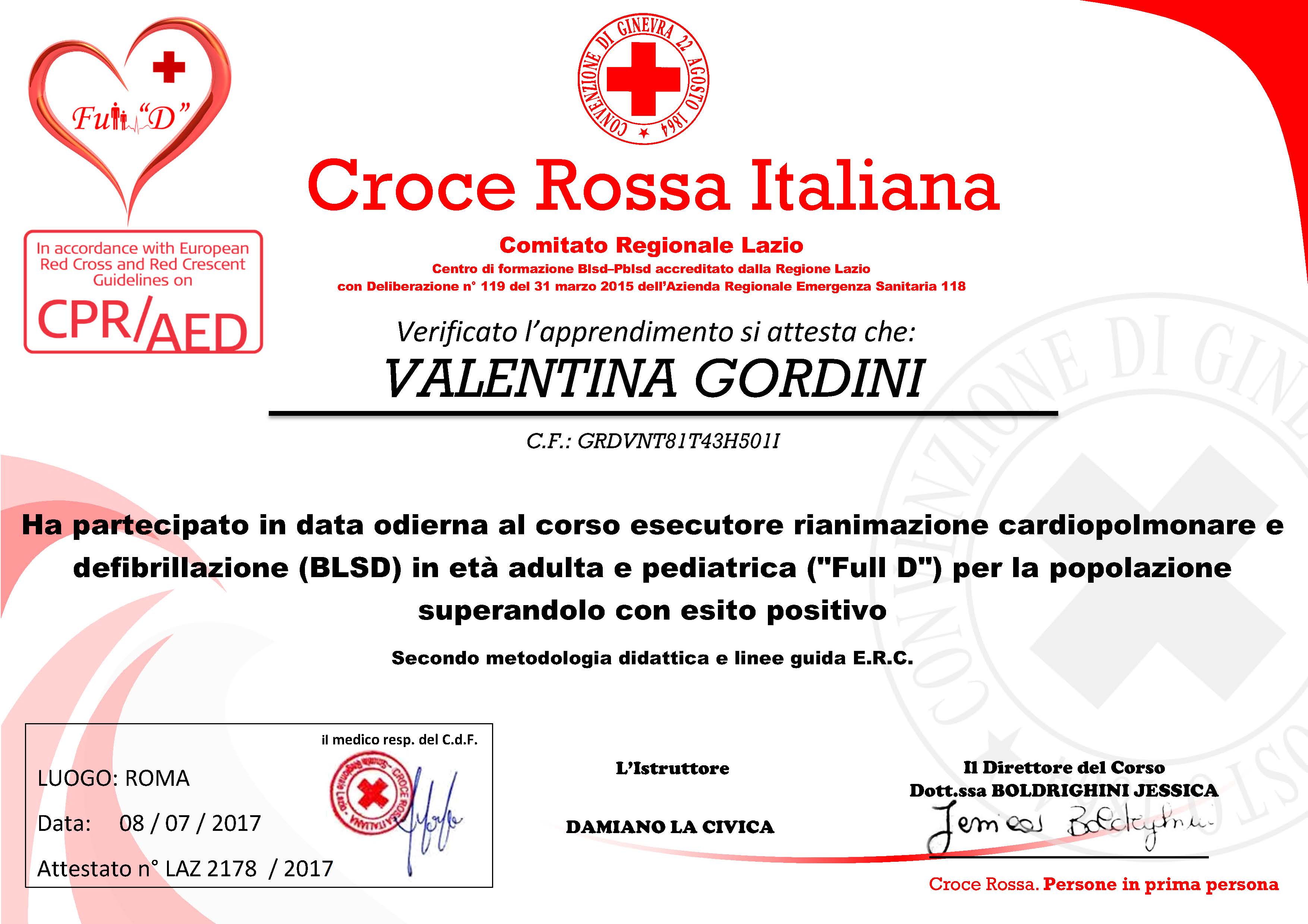 Croce Rossa V Gordini